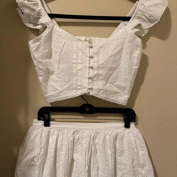 Aerie seersucker matching skirt set - Picture 3 of 6